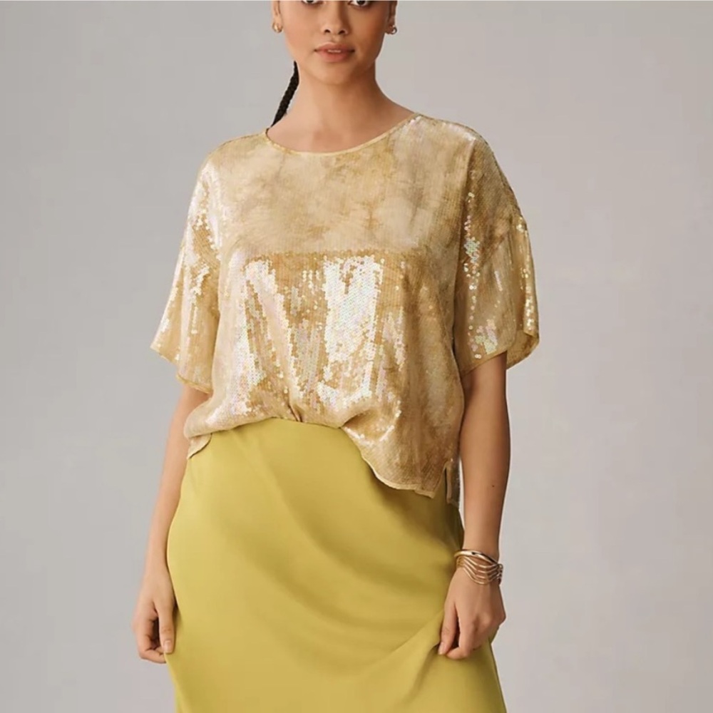 Anthropologie Women's Pilcro Sequin Tech Top Size
~S - Picture 6 of 6